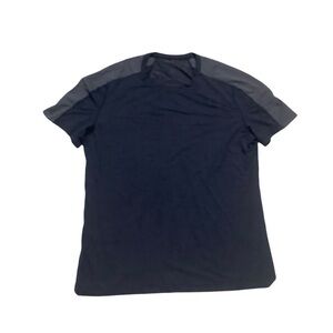 Lululemon Short Sleeve Tee Sz XL (by measurement) Navy Gray